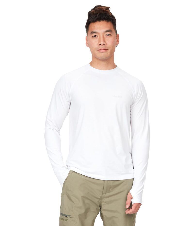 マーモット メンズ トップス シャツ Marmot Windridge Long Sleeve White ホワイト|ReVida 店