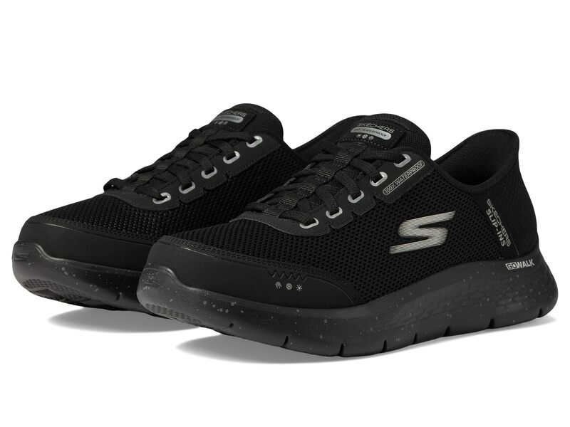 スケッチャーズ メンズ シューズ スニーカー SKECHERS Performance Hands Free Slip-Ins Go Walk Flex - 100% Waterproof Black/Black 黒いこと