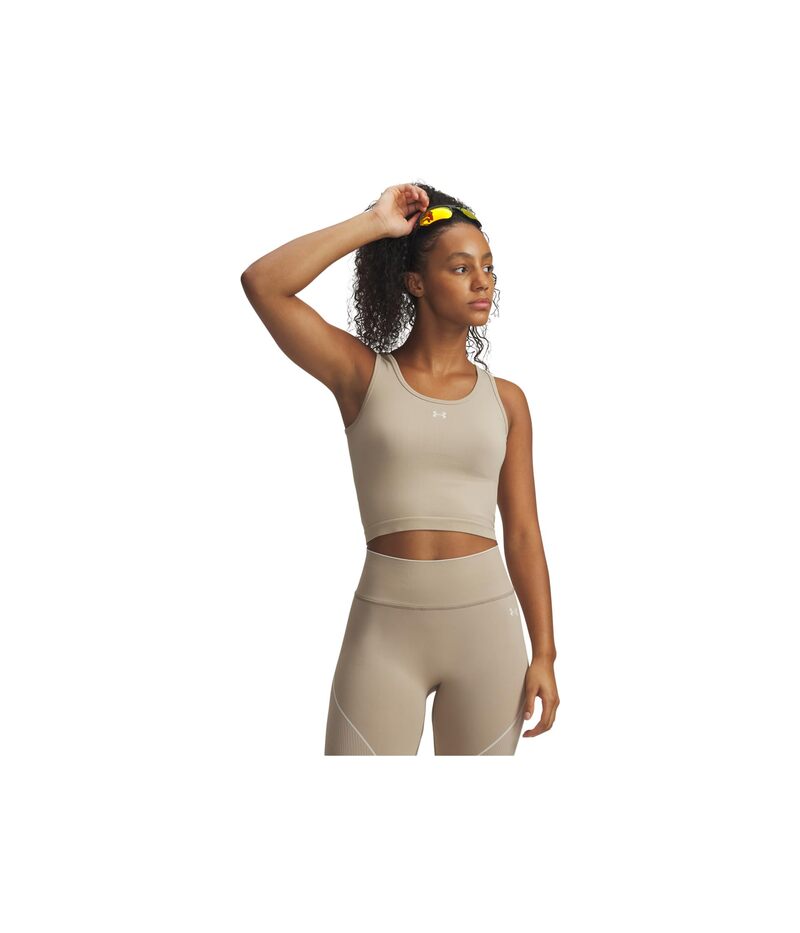 アンダーアーマー レディース トップス プルオーバー Under Armour Vanish Seamless Tank Top City Khaki/Summit White/Summit White 白いこと