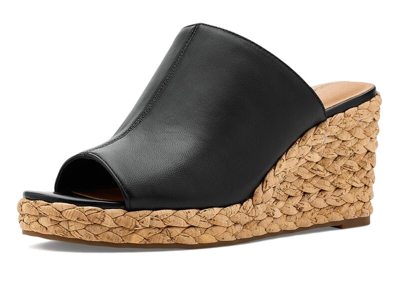 ラッキーブランド レディース シューズ 踵 サンダル Lucky Brand Cabriah Espadrille Wedge Sandals Black 黒いこと