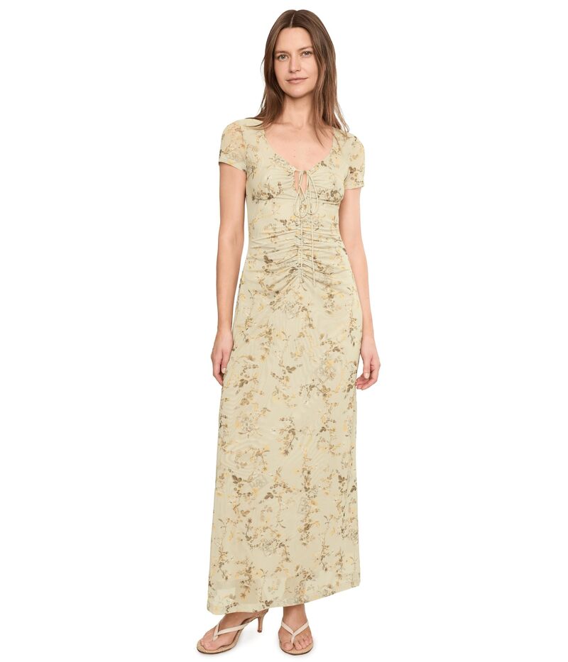 オールセインツ レディース トップス 衣装 メッシュ AllSaints Gabby Mesh Dress Carmel Stem Green 緑であること