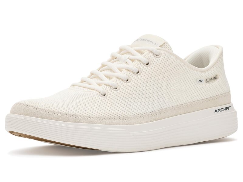 スケッチャーズ メンズ シューズ スニーカー SKECHERS Performance Go Walk Commuter Hands Free Slip-In Off-White 象牙色
