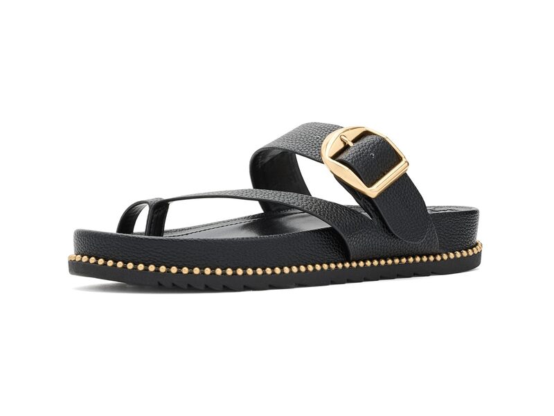 ヴィンスカムート レディース シューズ サンダル Vince Camuto Camilo Toe Loop Buckle Band Slide Sandals Black 黒いこと