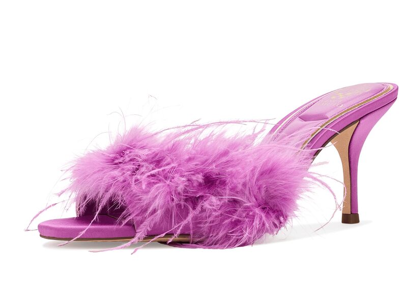 ヴィンスカムート レディース シューズ 踵 サンダル Vince Camuto Paelly Feather Higheel Mule Sandals Orchid Blossom