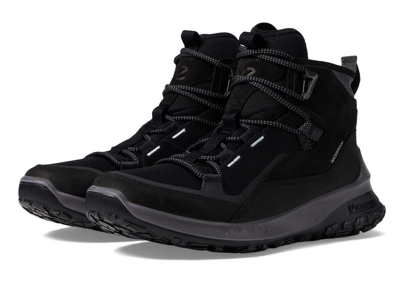山びこ メンズ シューズ ブーツ・レインブーツ ECCO Sport Ultra Terrain Waterproof Mid Hiking Boot Black/Black/Black 黒いこと