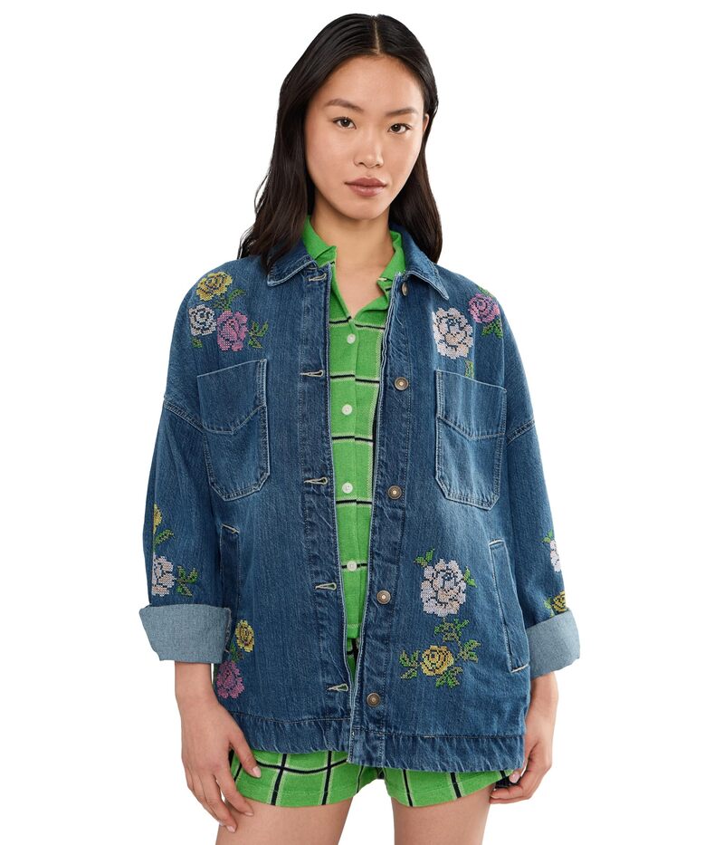 フリーピープル レディース アウター 厚地の外套 刺しゅう Free People Madison City Embroidered Cowboy Romance