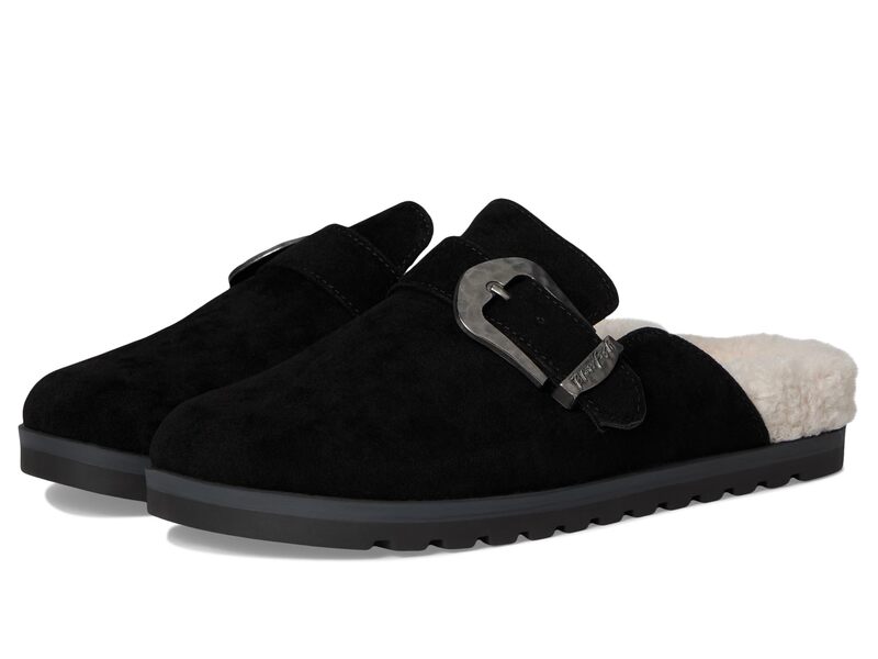 ブローフィッシュマリブ レディース シューズ スリッポン・ローファー Blowfish Malibu Sienna Cozy Black Suede 黒いこと