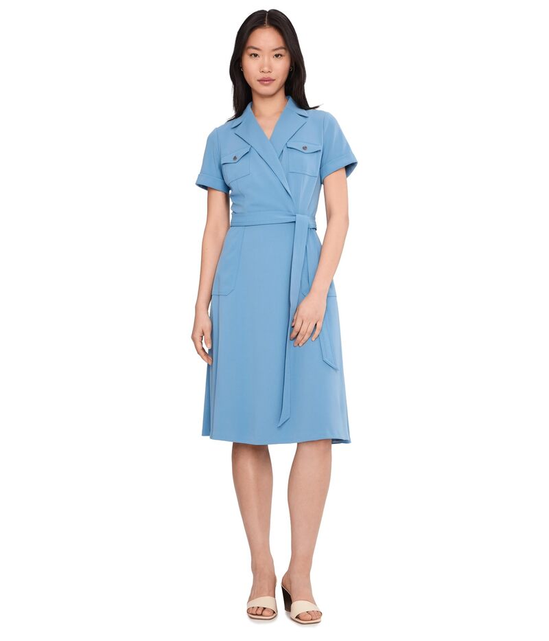 カルバンクライン レディース トップス 衣装 上衣 Calvin Klein Short Sleeve Self Tie Jacket Dress Bayou