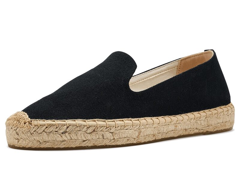 ソルドス レディース シューズ スリッポン・ローファー プラットホーム Soludosmoking Platform Espadrille Noche Black 黒いこと