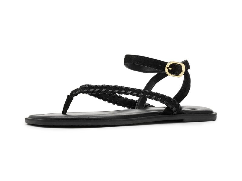 フリーピープル レディース シューズ サンダル Free People Waverly Whipstitch Thong Black Tide 黒いこと