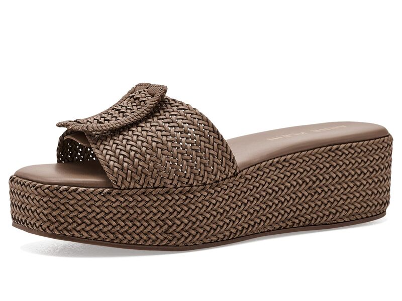 アンクライン レディース シューズ サンダル Anne Klein Lanai Brown Raffia 赤銅色