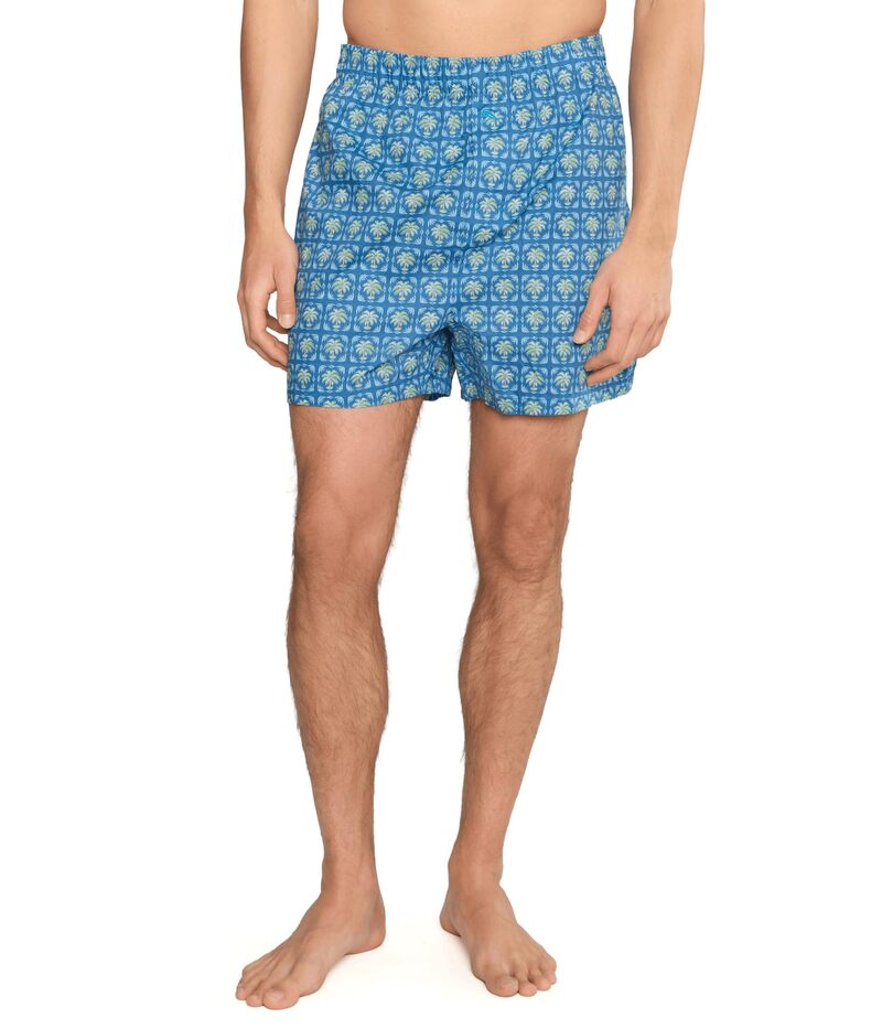トッミーバハマ メンズ アンダーお召しもの ボクサーズボン下 綿織物 Tommy Bahama Cotton Woven Boxers Palm Geo