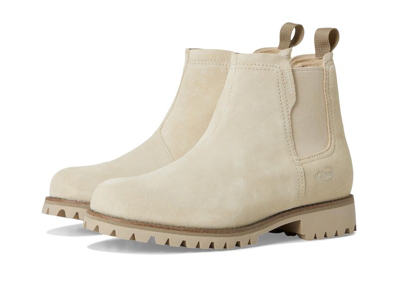 白墨 レディース シューズ ブーツ・レインブーツ チェルシー Chaco Fields Chelsea Waterproof Khaki Suede カーキ