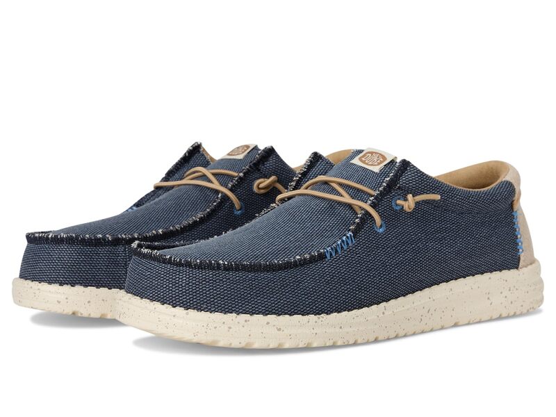 ヘイデュード メンズ シューズ スリッポン・ローファー Hey Dude Wally Coastline Jute Navy ネイビー|ReVida 店