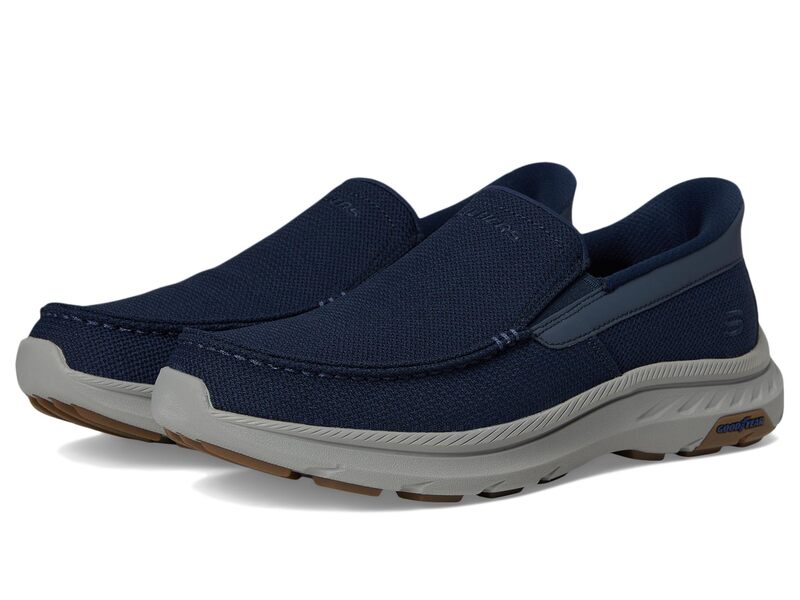 スケッチャーズ メンズ シューズ スニーカー SKECHERS Pollard - Wilf red Navy ネイビー｜ReVida 店