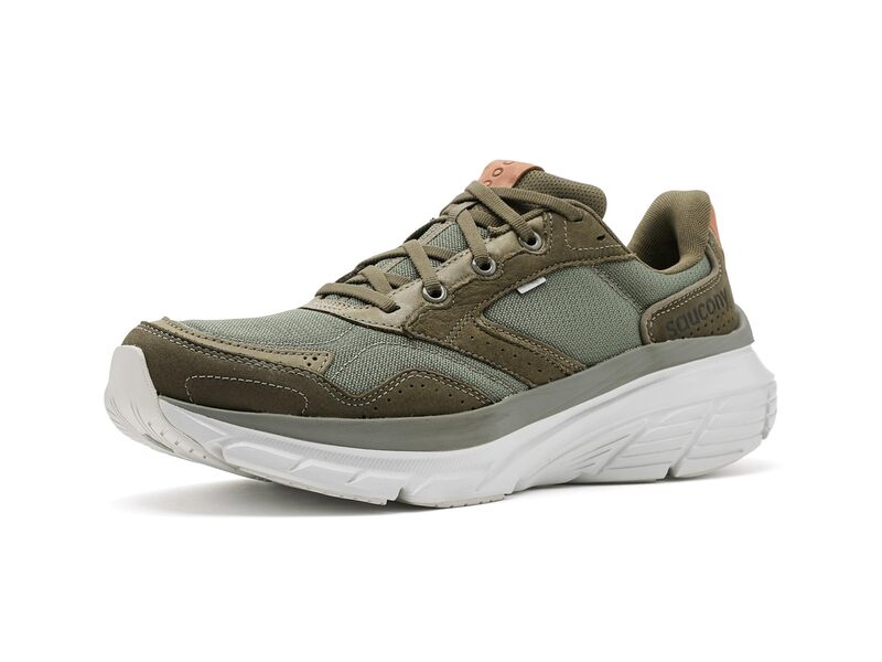 サッカニー メンズ シューズ スニーカー Saucony Guide Metrolive オリーブ|ReVida 店