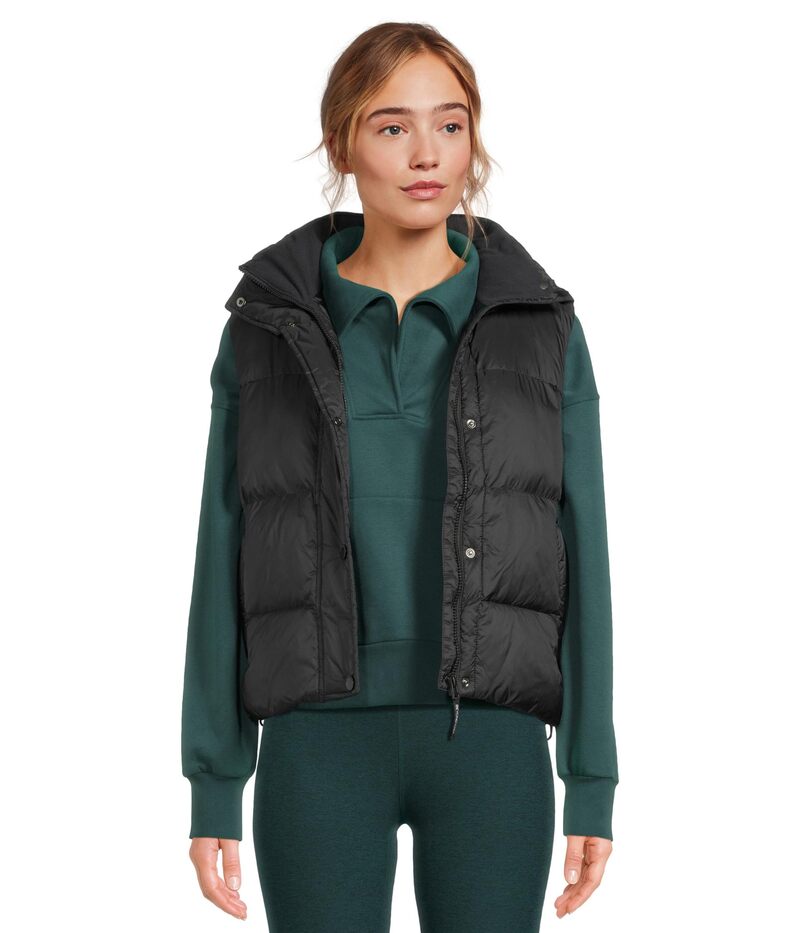 ビヨンドヨガ レディース アウター コート ベスト Beyond Yoga Big Cozy Puffer Vest Black ブラック｜ReVida 店