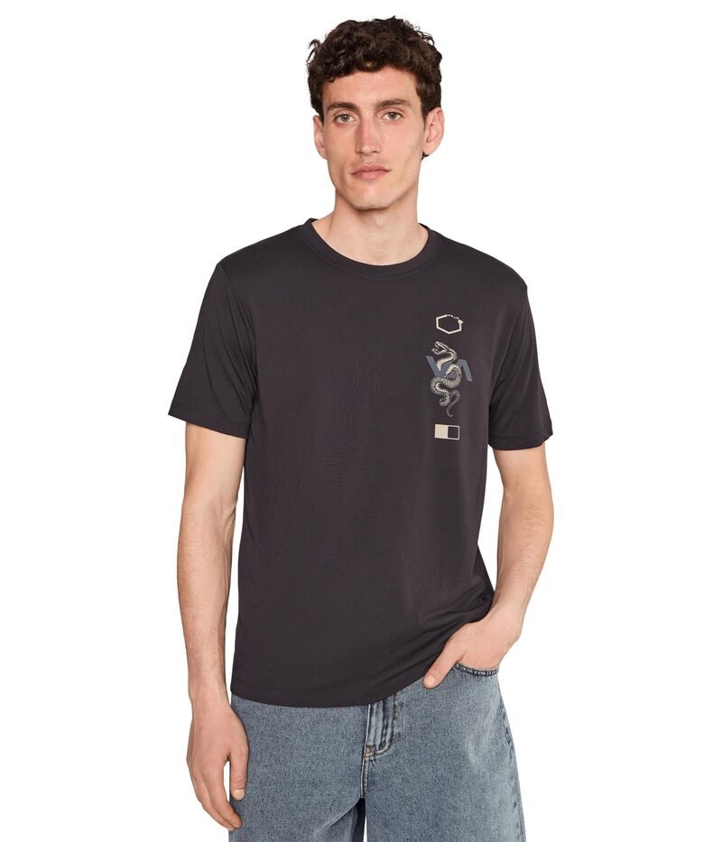 ルーカ メンズ トップス シャツ RVCA Barron Venom Short Sleeve Black ブラック｜ReVida 店 9,975円