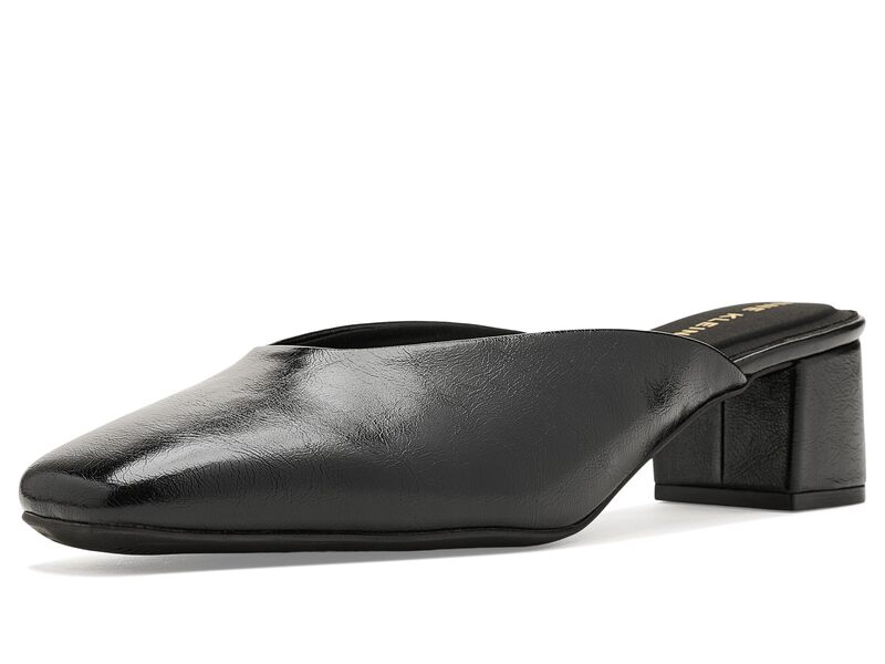 アンクライン レディース シューズ ヒール Anne Klein Maeus Black Crinkle ブラック｜ReVida 店