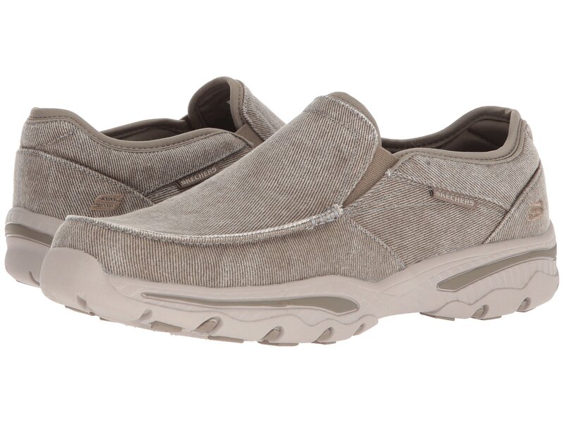 スケッチャーズ メンズ シューズ スリッポン・ローファー リラックスフィット SKECHERS Relaxed Fit: Creston - Moseco Taupe トープ|ReVida 店