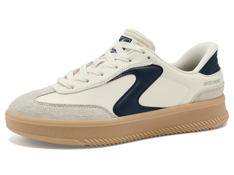スケッチャーズ レディース シューズ スニーカー SKECHERS Hotshot Hi-Lifted Luxe Off White Navy オフホワイト|ReVida 店