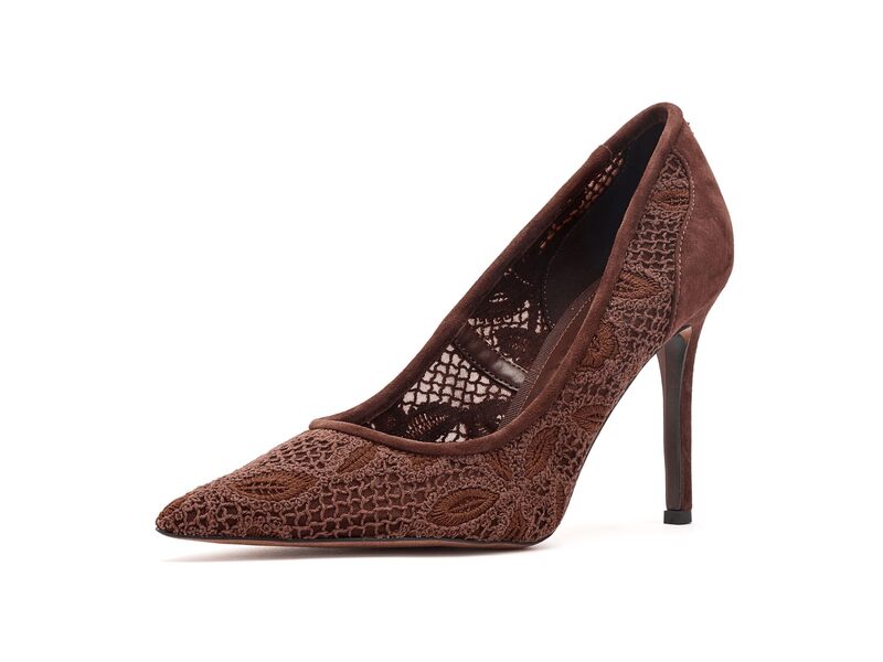 サムエデルマン レディース シューズ ヒール メッシュ Sam Edelman Hazel Mesh Ande Brown ブラウン｜ReVida 店