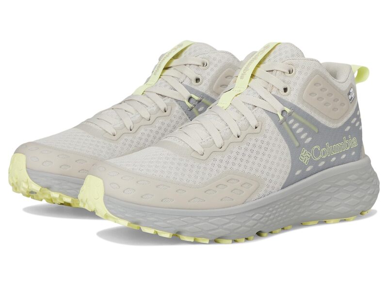 コロンビア レディース シューズ スニーカー Columbia Konos TRS Outdry Mid Cloud Grey/Citron Haze グレー｜ReVida 店