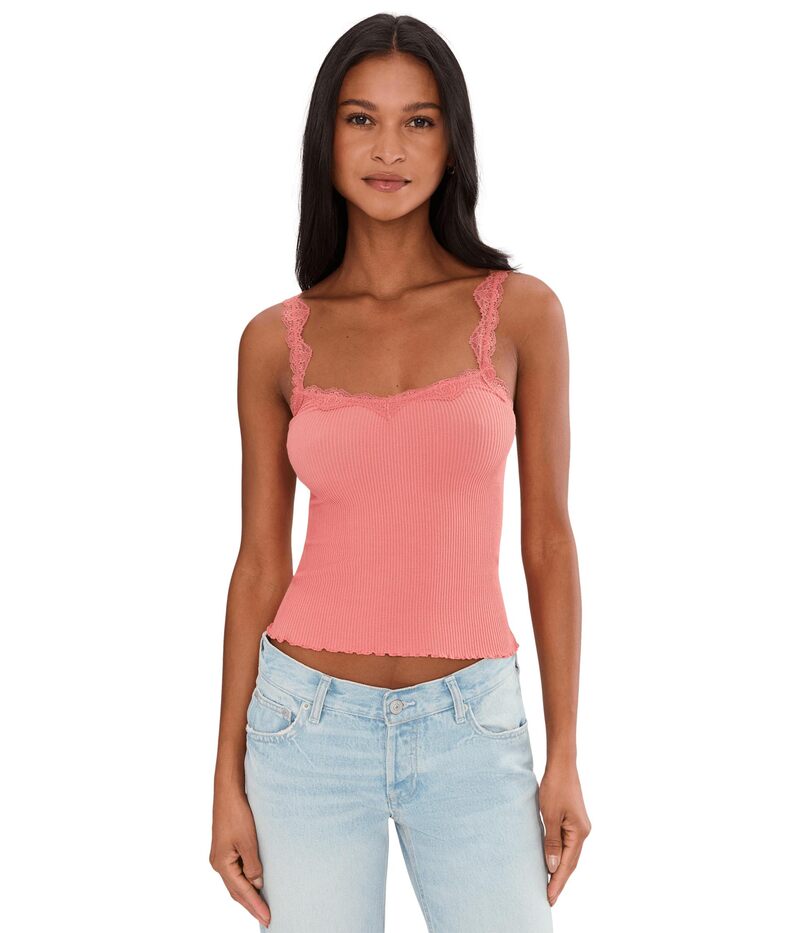 フリーピープル レディース トップス シャツ Free People Spring Fever Cami Coral Crimson クリムゾン｜ReVida 店