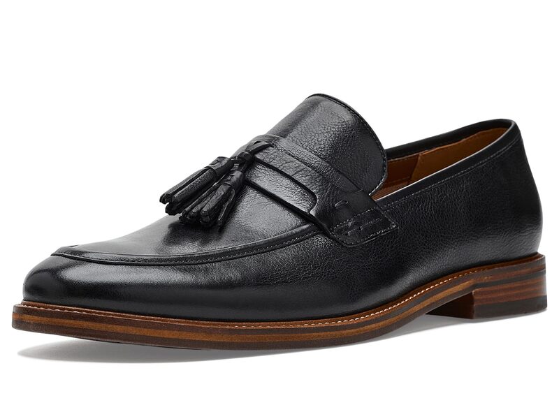 スティーブ マデン メンズ シューズ スリッポン・ローファー Steve Madden Bransun Black Leather ブラック|ReVida 店