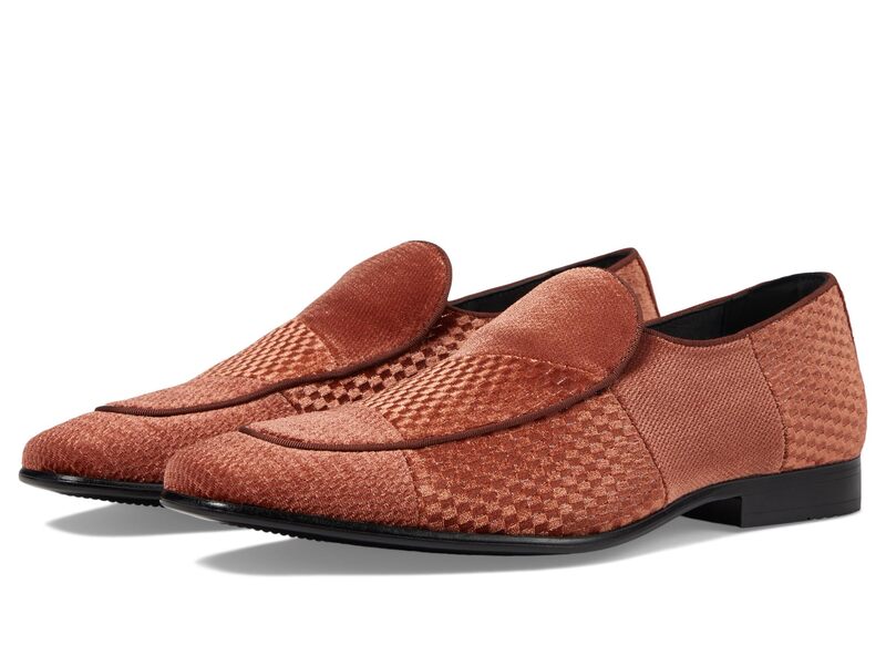 ステイシーアダムス メンズ シューズ スリッポン・ローファー Stacy Adamshapshaw Velour Slip-On Loafer Cognac|ReVida 店