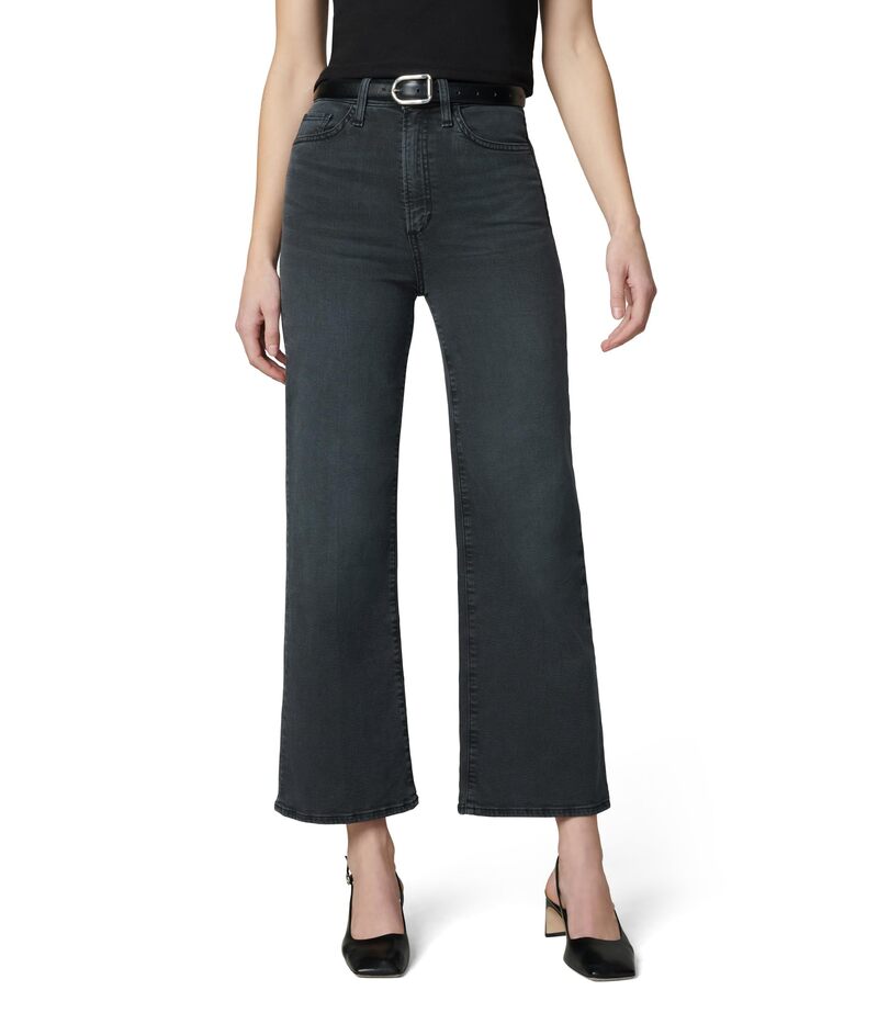 ジョーズジーンズ レディース ボトムス デニムパンツ ワイドレッグ アンクル Joe's Jeans The Mia High Rise Wide Leg Ankle Black Cat ブラック｜ReVida 店