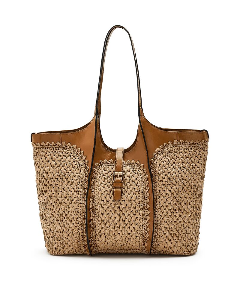 パトリシアナシュ レディース バッグ Patricia Nash Santorini Woven Satchel Natural/Lightan タン｜ReVida 店 46,680円