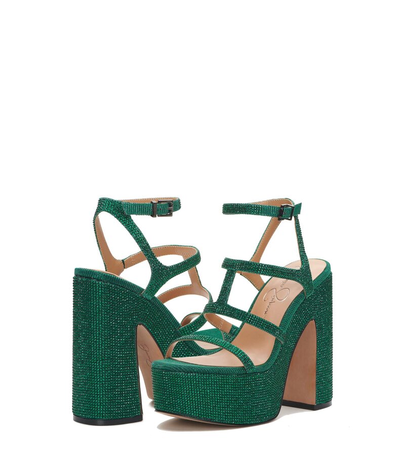 ジェシカシンプソン レディース シューズ ヒール Jessica Simpson Meitini Gem Green グリーン｜ReVida 店