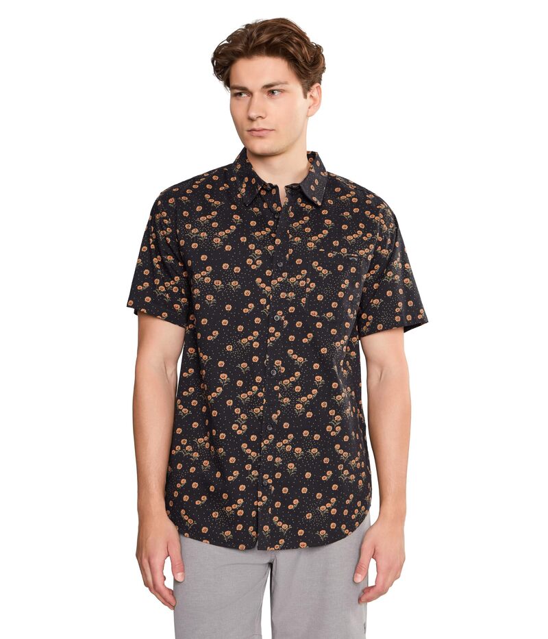 ビラボン メンズ トップス シャツ ミニ Billabong Sundays Mini Short Sleeve Black ブラック｜ReVida 店