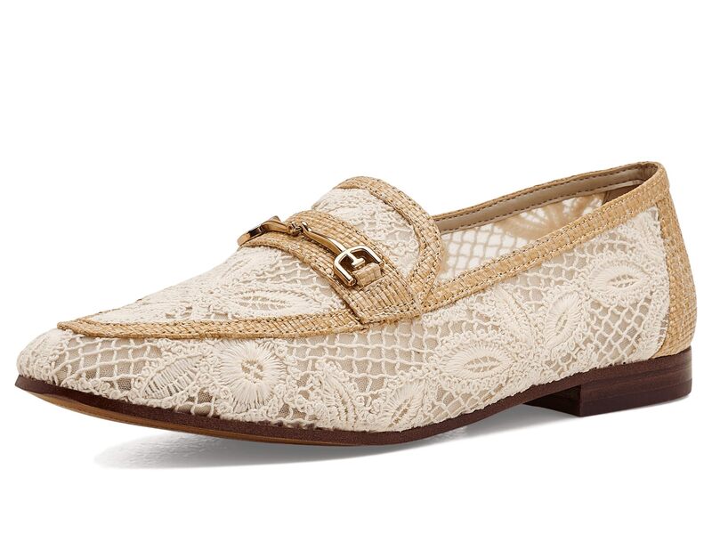 サムエデルマン レディース シューズ スリッポン・ローファー メッシュ Sam Edelman Loraine Mesh Warm Ivory アイボリー｜ReVida 店