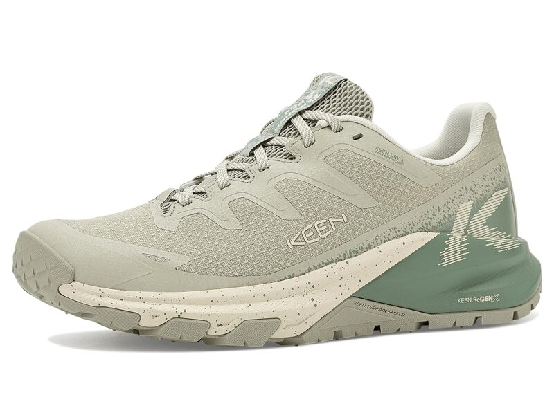 キーン レディース シューズ ブーツ・レインブーツ KEEN Targhee Apex Waterproof Hiking Shoes Abbey Stone/Birch ストーン｜ReVida 店