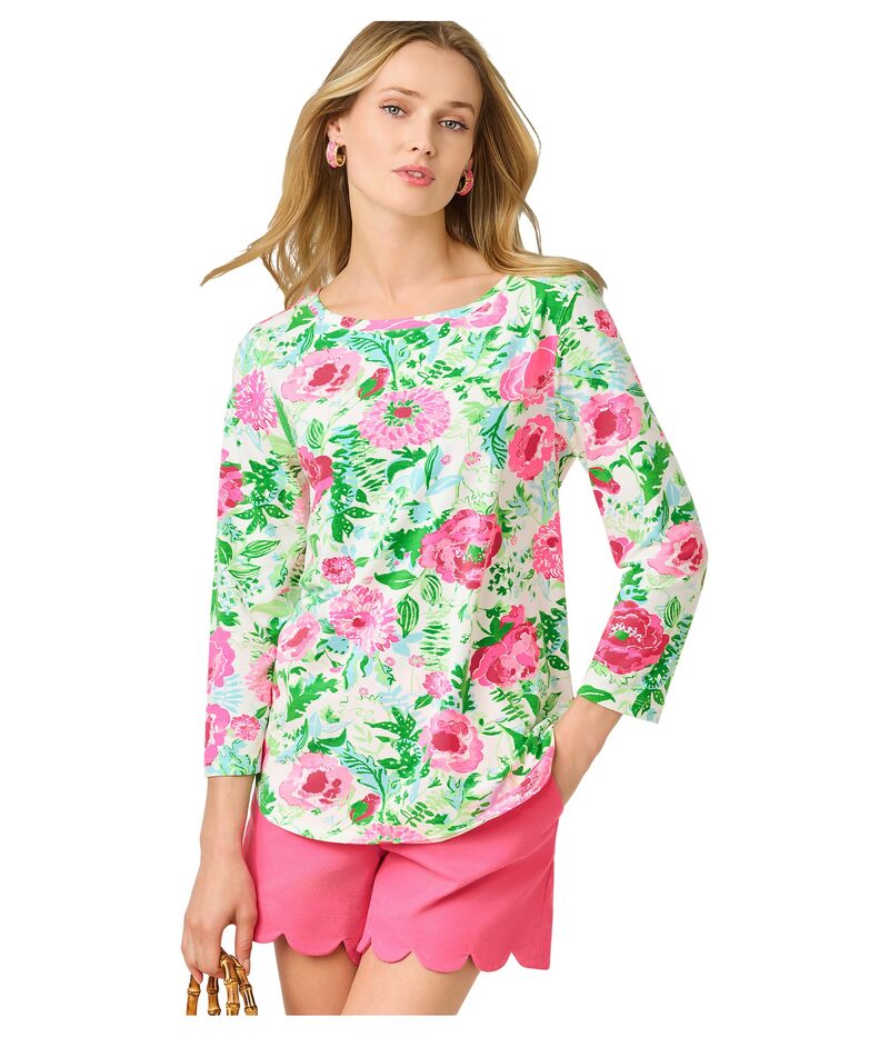 リリーピュリッツァー レディース トップス シャツ Lilly Pulitzer Key West 3/4 Sleeve Top Multi Poppy Party マルチカラー|ReVida 店