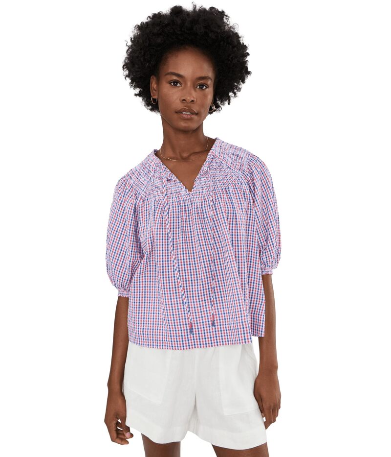 ヴァインヤードヴァインズ レディース トップス シャツ Vineyard Vines Devin Top Mariner｜ReVida 店