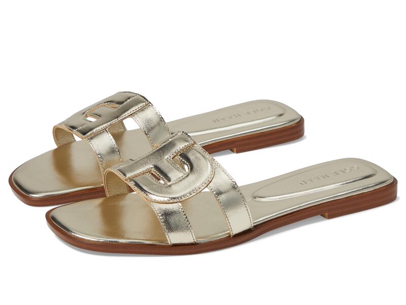 コールハーン レディース シューズ サンダル Cole Haan Chrisee Sandalsoft Gold Leather ゴールド|ReVida 店