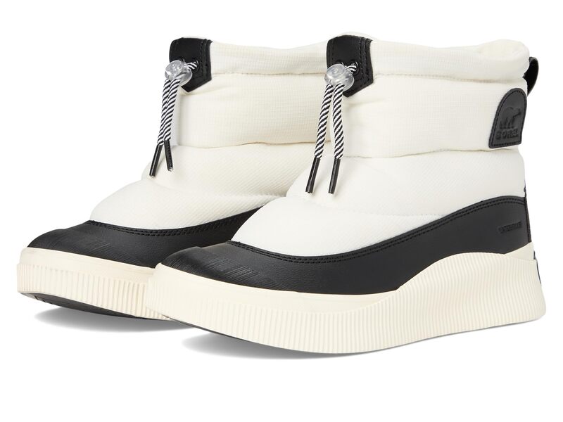 ソレル レディース シューズ ブーツ・レインブーツ SOREL Out N About Iv Puffy Waterproof Sea Salt/Black ブラック｜ReVida 店