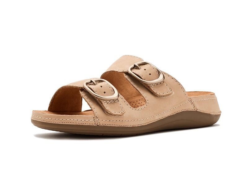 クラークス レディース シューズ サンダル Clarks Cecily Step Beige Nubuck ベージュ｜ReVida 店