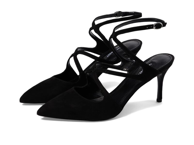 ナインウェスト レディース シューズ ヒール Nine West Maes Black Suede ブラック｜ReVida 店