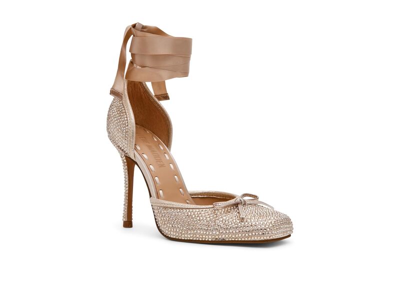 スティーブ マデン レディース シューズ ヒール Steve Madden Larina Champagne Rhinestone シャンパン｜ReVida 店
