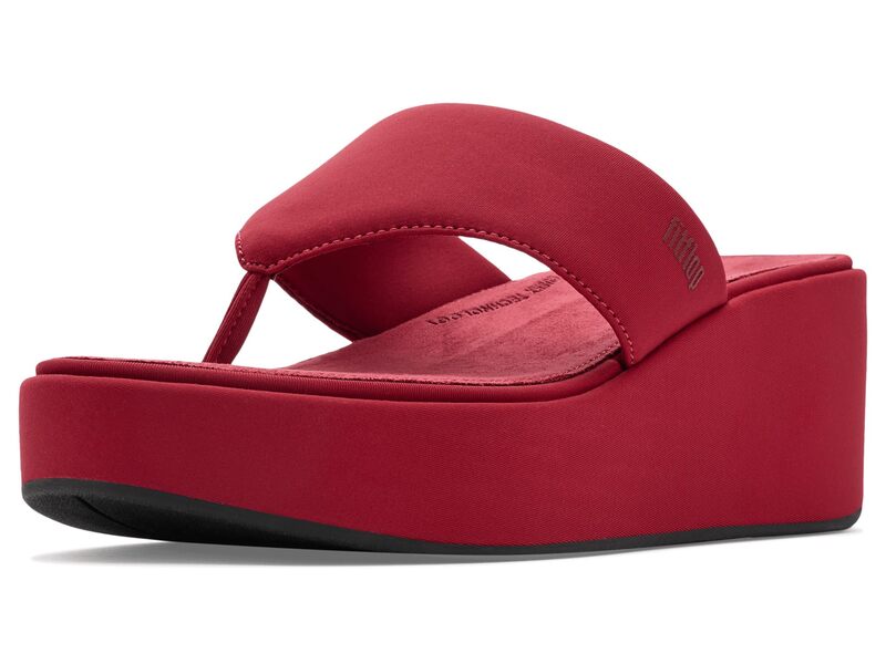 フィットフロップ レディース シューズ ヒール サンダル FitFloplatfforms Wedge Toe-Post Sandals Burnt Berry｜ReVida 店 18,600円