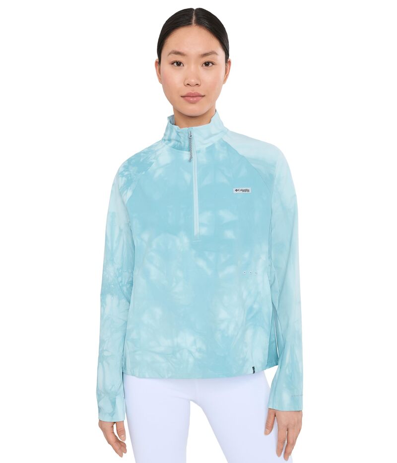 コロンビア レディース アウター パーカー・スウェット Columbia PFG Uncharted Cloud 1/2 Zip Marine Light/Cloudye｜ReVida 店 13,490円