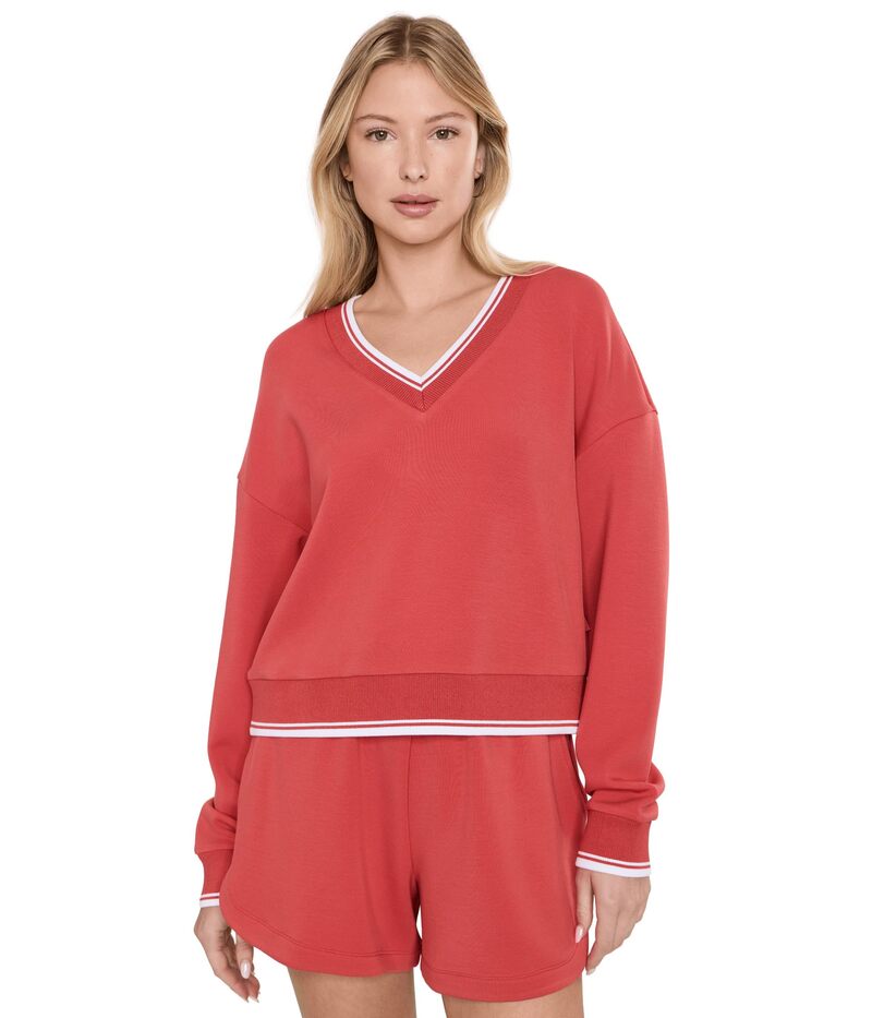 バーレイ レディース アウター パーカー・スウェット クロップド Varley Blithe Cropped Sweat Baked Apple｜ReVida 店