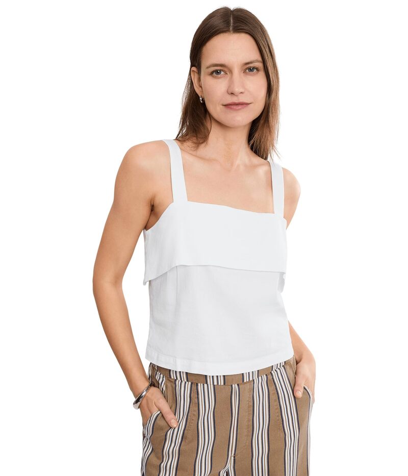 カットフロムザクロス レディース トップス シャツ KUT from the Kloth Melanie Tank Top White ホワイト|ReVida 店