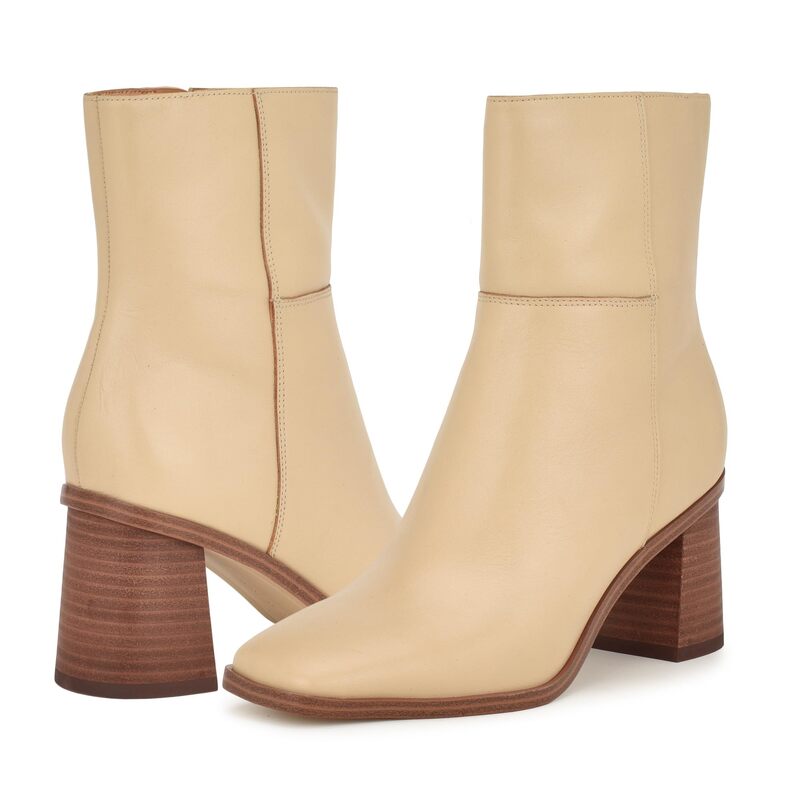 ナインウェスト レディース シューズ ブーツ・レインブーツ Nine West Dither Cream Leather クリーム|ReVida 店