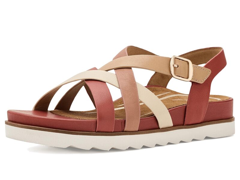 エイトレックス レディース シューズ サンダル プラットフォーム Aetrex Carmen Platform Sandals Terracotta Multi テラコッタ｜ReVida 店
