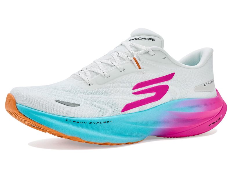 スケッチャーズ レディース シューズ スニーカー SKECHERS Aero Spark White/Multi ホワイト|ReVida 店
